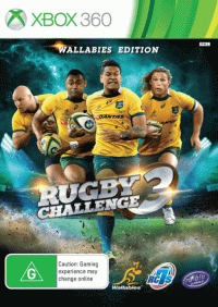 Rugby Challenge 3 PAL Xbox 360 PAL box art